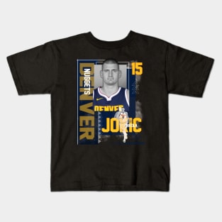 Denver Nuggets Nikola Jokic 15 Kids T-Shirt